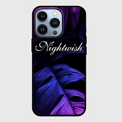 Чехол для iPhone 13 Pro Nightwish neon monstera, цвет: 3D-черный