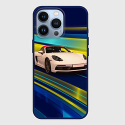 Чехол для iPhone 13 Pro Спортивная немецкая машина Porsche 911, цвет: 3D-тёмно-синий