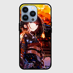 Чехол для iPhone 13 Pro Девушка в кимоно, цвет: 3D-черный