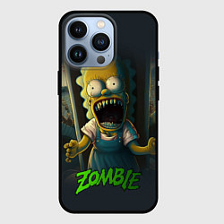 Чехол для iPhone 13 Pro Лиза Симпсон зомби, цвет: 3D-черный