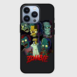 Чехол для iPhone 13 Pro Simpsons zombie, цвет: 3D-черный