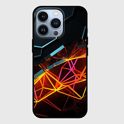 Чехол для iPhone 13 Pro Разломленные плитки, цвет: 3D-черный