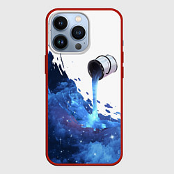 Чехол для iPhone 13 Pro Банка с синей краской, цвет: 3D-красный