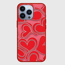 Чехол iPhone 13 Pro Love hearts