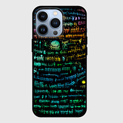 Чехол для iPhone 13 Pro Символы психоделика - нейронная сеть, цвет: 3D-черный