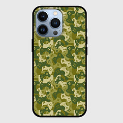 Чехол для iPhone 13 Pro Gamer - камуфляж, цвет: 3D-черный