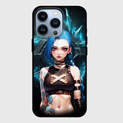Чехол для iPhone 13 Pro Jinx arcane league of legends, цвет: 3D-черный