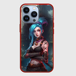 Чехол для iPhone 13 Pro Jinx league of legends, цвет: 3D-красный