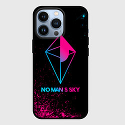 Чехол для iPhone 13 Pro No Mans Sky - neon gradient, цвет: 3D-черный