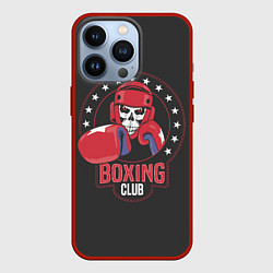 Чехол для iPhone 13 Pro Boxing club - боксёр, цвет: 3D-красный