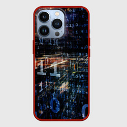 Чехол для iPhone 13 Pro Шифр, цвет: 3D-красный