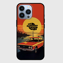Чехол для iPhone 13 Pro My summer car Toyota Carina 1600 ST, цвет: 3D-черный