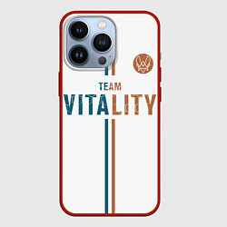 Чехол для iPhone 13 Pro Форма Team Vitality white, цвет: 3D-красный