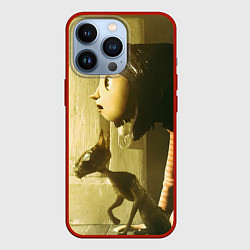 Чехол для iPhone 13 Pro Коралина в стране кошмаров дверца, цвет: 3D-красный