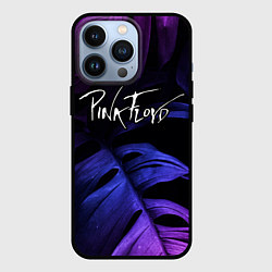 Чехол для iPhone 13 Pro Pink Floyd neon monstera, цвет: 3D-черный