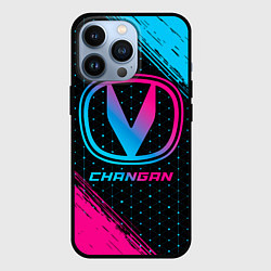 Чехол для iPhone 13 Pro Changan - neon gradient, цвет: 3D-черный