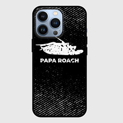 Чехол для iPhone 13 Pro Papa Roach с потертостями на темном фоне, цвет: 3D-черный