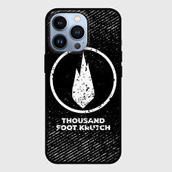 Чехол для iPhone 13 Pro Thousand Foot Krutch с потертостями на темном фоне, цвет: 3D-черный