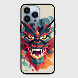 Чехол для iPhone 13 Pro Дракон: арт нейросети, цвет: 3D-черный