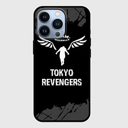 Чехол для iPhone 13 Pro Tokyo Revengers glitch на темном фоне, цвет: 3D-черный