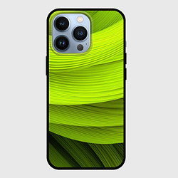 Чехол для iPhone 13 Pro Зеленый абстрактный фон, цвет: 3D-черный