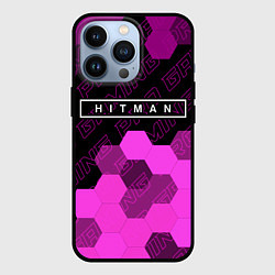 Чехол для iPhone 13 Pro Hitman pro gaming: символ сверху, цвет: 3D-черный