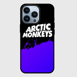 Чехол для iPhone 13 Pro Arctic Monkeys purple grunge, цвет: 3D-черный