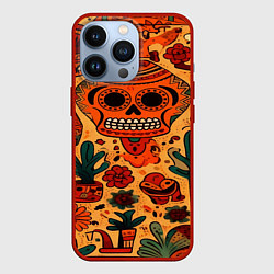 Чехол для iPhone 13 Pro Мариачи Пустыни, цвет: 3D-красный