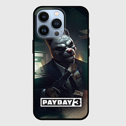 Чехол для iPhone 13 Pro Payday 2 dog mask, цвет: 3D-черный