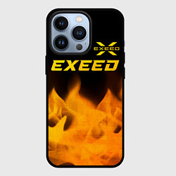 Чехол iPhone 13 Pro Exeed - gold gradient: символ сверху