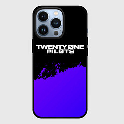 Чехол для iPhone 13 Pro Twenty One Pilots purple grunge, цвет: 3D-черный