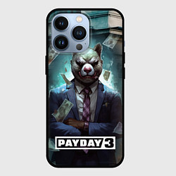 Чехол для iPhone 13 Pro Payday 3 bear, цвет: 3D-черный