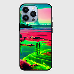 Чехол для iPhone 13 Pro Кислотный мир, цвет: 3D-черный