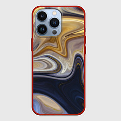 Чехол для iPhone 13 Pro Fantasy waves, цвет: 3D-красный