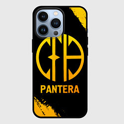 Чехол для iPhone 13 Pro Pantera - gold gradient, цвет: 3D-черный