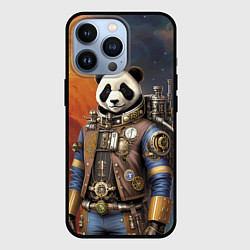 Чехол для iPhone 13 Pro Панда-космонавт - стимпанк, цвет: 3D-черный