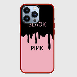 Чехол для iPhone 13 Pro Blackpink - краски, цвет: 3D-красный