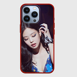 Чехол для iPhone 13 Pro Дженни блэкпинк, цвет: 3D-красный