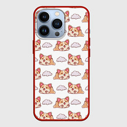 Чехол для iPhone 13 Pro Corgi dreams, цвет: 3D-красный