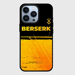 Чехол iPhone 13 Pro Berserk - gold gradient: символ сверху