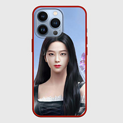 Чехол для iPhone 13 Pro Джису Блэкпинк, цвет: 3D-красный