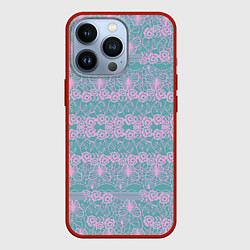 Чехол iPhone 13 Pro Voilet flower pattern