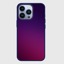 Чехол для iPhone 13 Pro Малиновый градиент, цвет: 3D-тёмно-синий