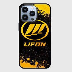 Чехол для iPhone 13 Pro Lifan - gold gradient, цвет: 3D-черный