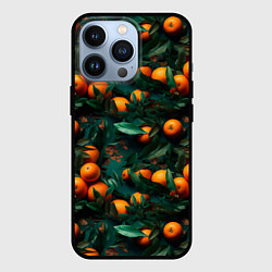 Чехол для iPhone 13 Pro Яркие апельсины, цвет: 3D-черный