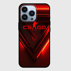 Чехол для iPhone 13 Pro CS GO red light, цвет: 3D-черный