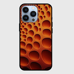 Чехол для iPhone 13 Pro Объемные впадины, цвет: 3D-черный