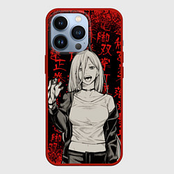 Чехол для iPhone 13 Pro Power - Chainsaw Man, цвет: 3D-красный