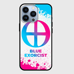 Чехол для iPhone 13 Pro Blue Exorcist neon gradient style, цвет: 3D-черный