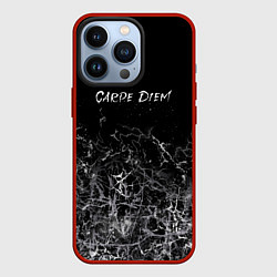 Чехол для iPhone 13 Pro Carpe diem, лови мгновение, цвет: 3D-красный